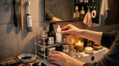 Pořádek kolem umyvadla za 10 minut: 6 drobností, které uvolní místo v koupelně