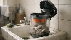 Vlasy v nádobě bezsáčkového vysavače? Suchá utěrka je vytáhne ven na první pokus