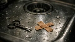 Jednoduchý trik s náplastí: na špičce prstu drží i při mytí a práci