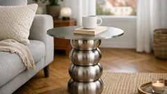 DIY odkládací stolek z nerezových misek: designový efekt za pár korun a bez dílny