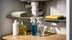 Rozpěrná tyč pro pořádek bez vrtání: 7 nápadů do kuchyně, koupelny i skříně