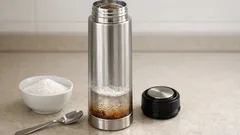 Jak vyčistit termosku od čaje bez drhnutí: trik s perkarbonátem sodným